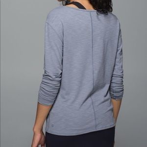 Gray lulu lemon superb shirt